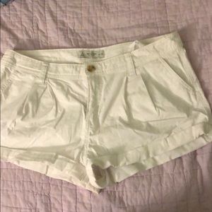 White Abercrombie Shorts